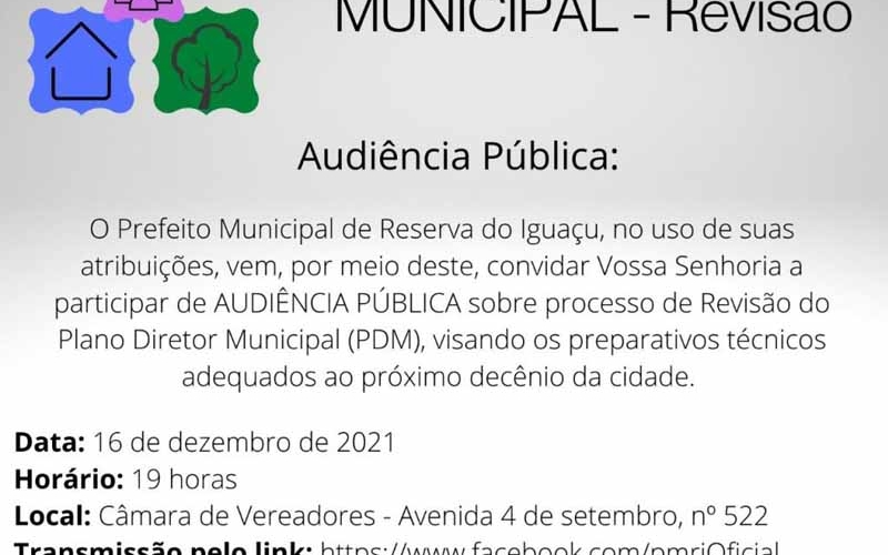 PLANO DIRETOR MUNICIPAL - Revisão.